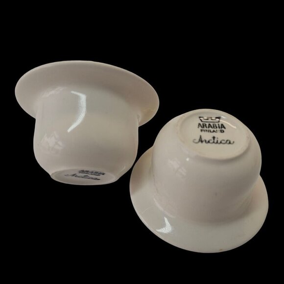 Artica by Arabia of Finland Single Egg Cup Pair Off White Ceramic Discontinued - Picture 4 of 7